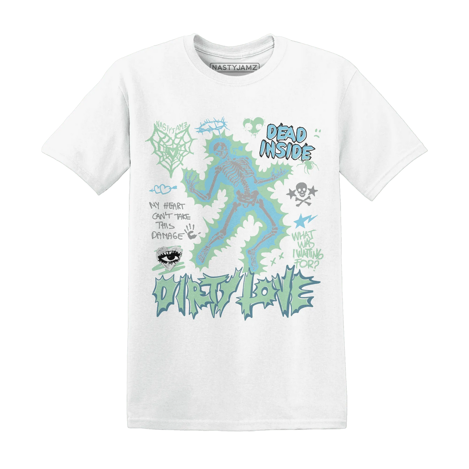 Dunk-Verdy-Visty-Blue-Gaze-Light-Arctic-T-Shirt-Match-Dirty-Love-Skull