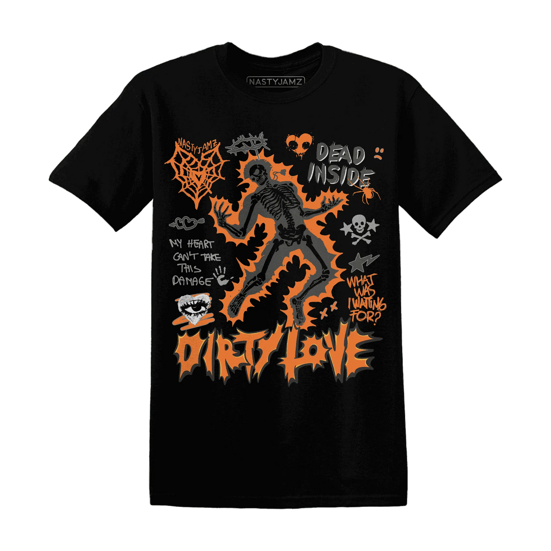 Fear-Pack-3s-NastyJamz-T-Shirt-Match-Dirty-Love-Skull