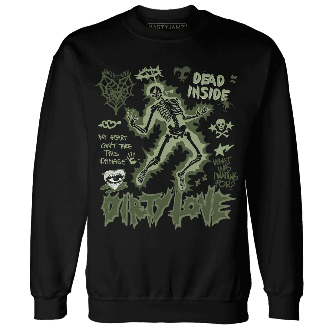 VaporMax-Plus-Alligator-NastyJamz-Sweatshirt-Match-Dirty-Love-Skull