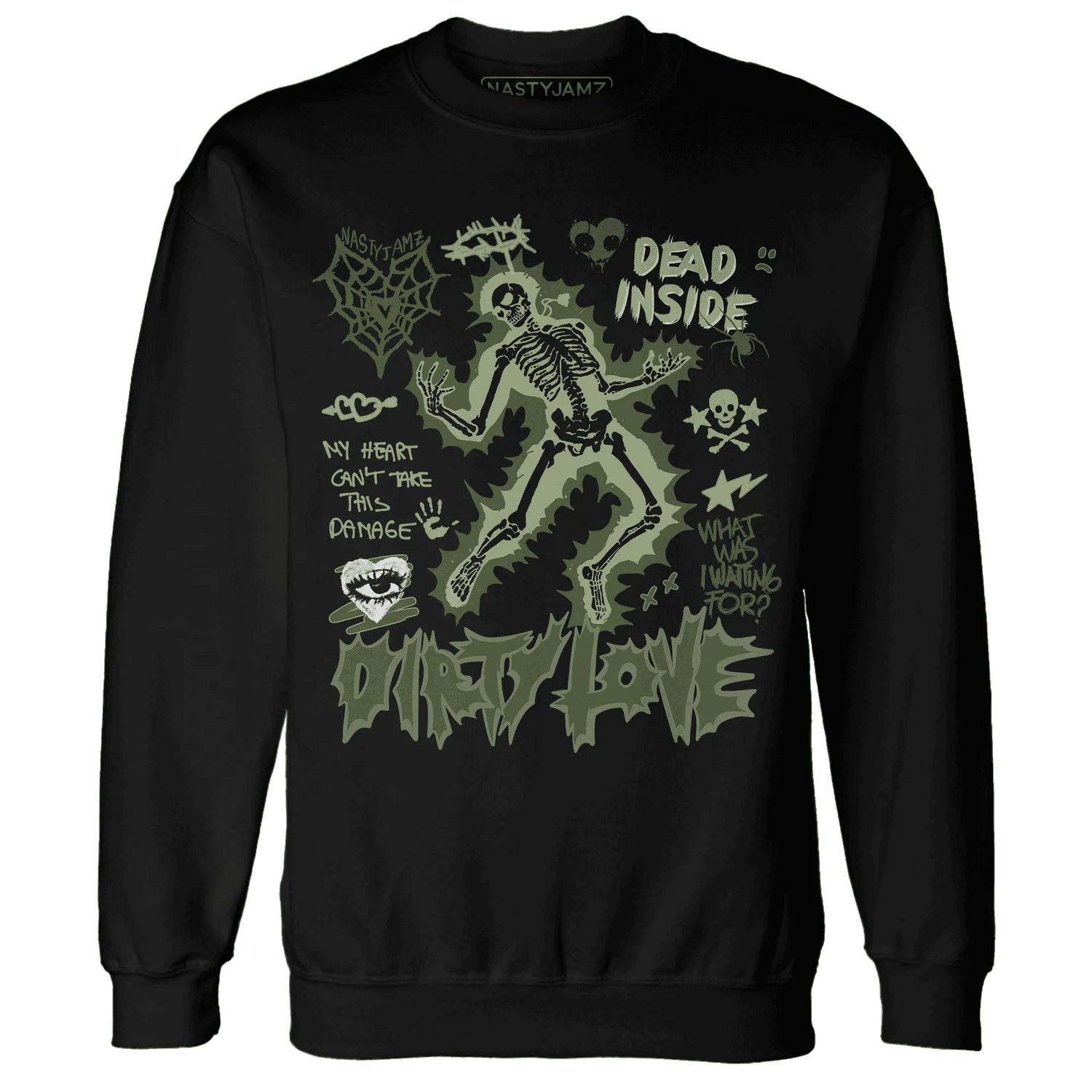 VaporMax-Plus-Alligator-NastyJamz-Sweatshirt-Match-Dirty-Love-Skull
