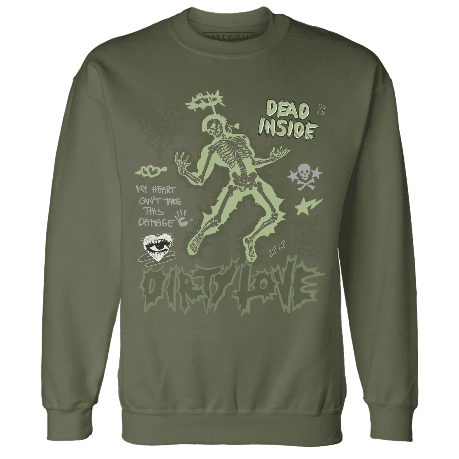 VaporMax-Plus-Alligator-NastyJamz-Sweatshirt-Match-Dirty-Love-Skull