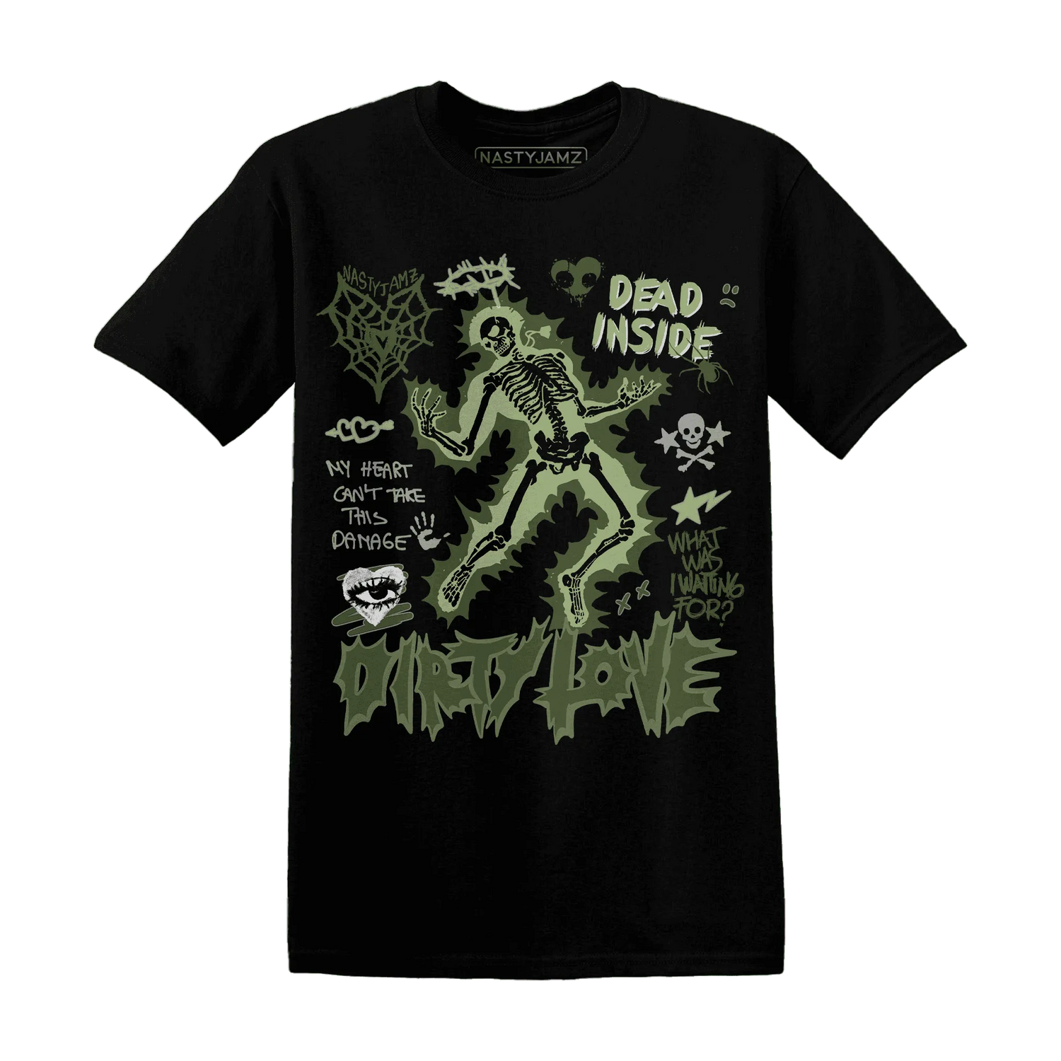 VaporMax-Plus-Alligator-NastyJamz-T-Shirt-Match-Dirty-Love-Skull