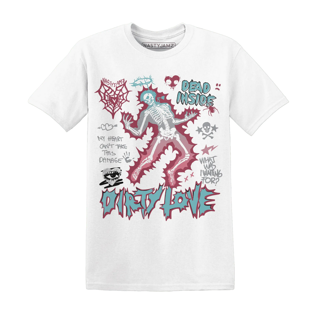 VaporMax-Plus-South-Beach-NastyJamz-T-Shirt-Match-Dirty-Love-Skull