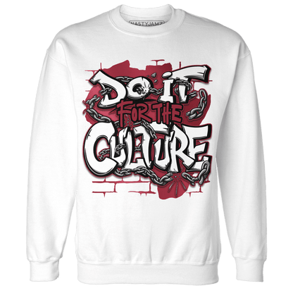 High 85 Metallic Burgundy 1s Sweatshirt Match Do It For Culture - NastyJamz