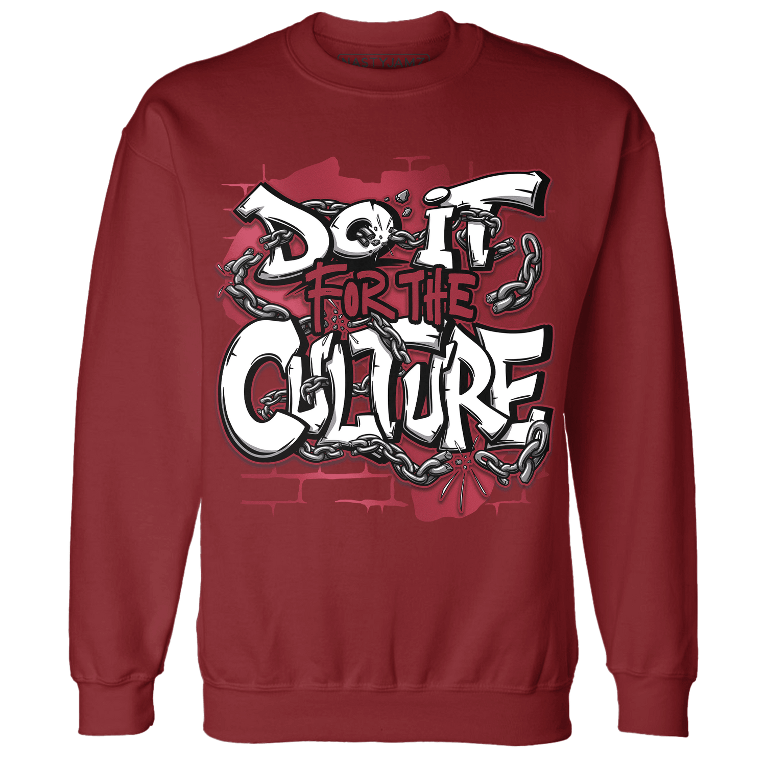 High 85 Metallic Burgundy 1s Sweatshirt Match Do It For Culture - NastyJamz