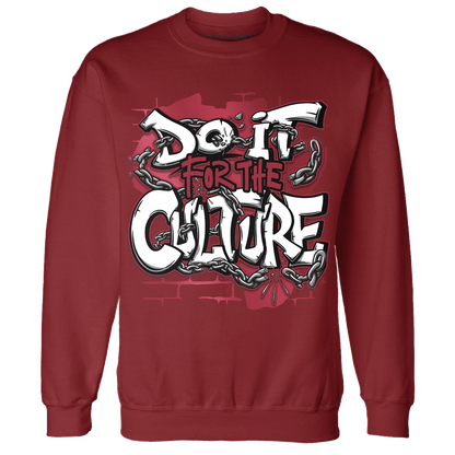 High 85 Metallic Burgundy 1s Sweatshirt Match Do It For Culture - NastyJamz