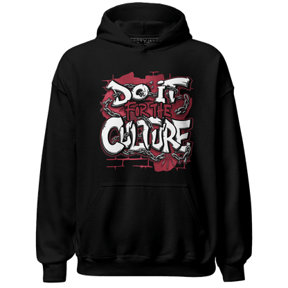 High 85 Metallic Burgundy 1s Hoodie Match Do It For Culture - NastyJamz