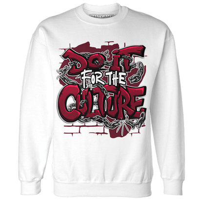 High White Team Red 1s Sweatshirt Match Do It For Culture - NastyJamz