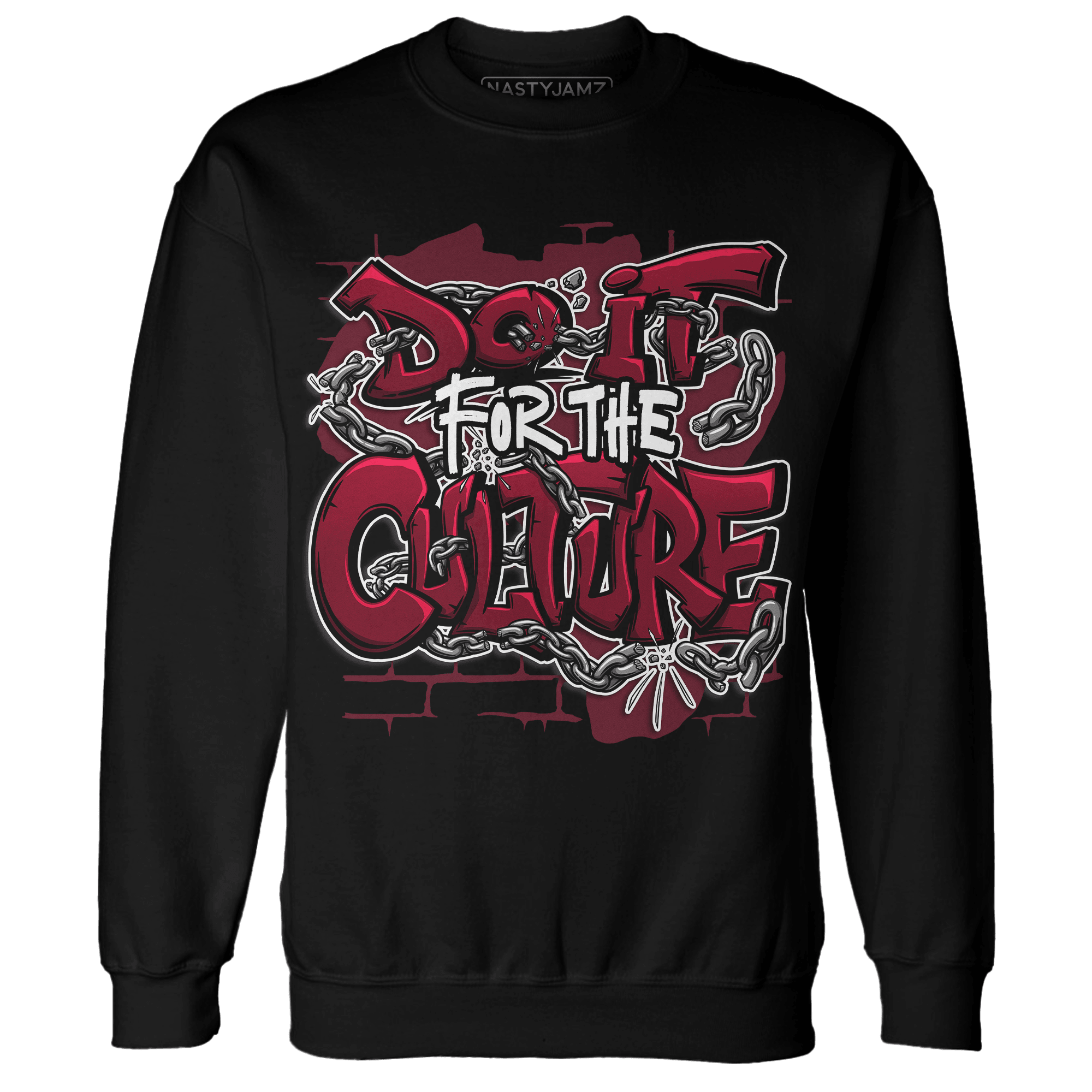 High White Team Red 1s Sweatshirt Match Do It For Culture - NastyJamz