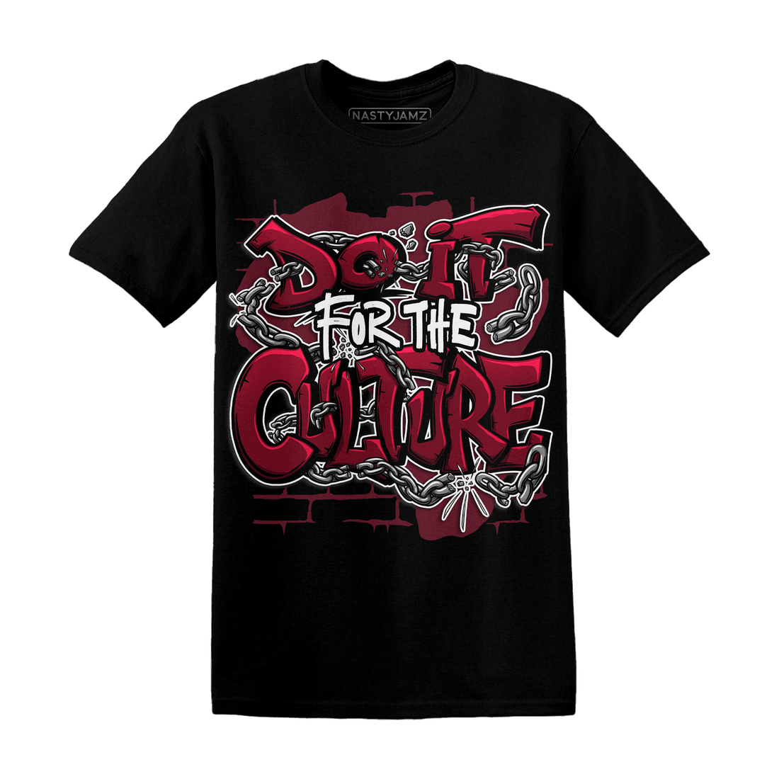 High White Team Red 1s T Shirt Match Do It For Culture - NastyJamz