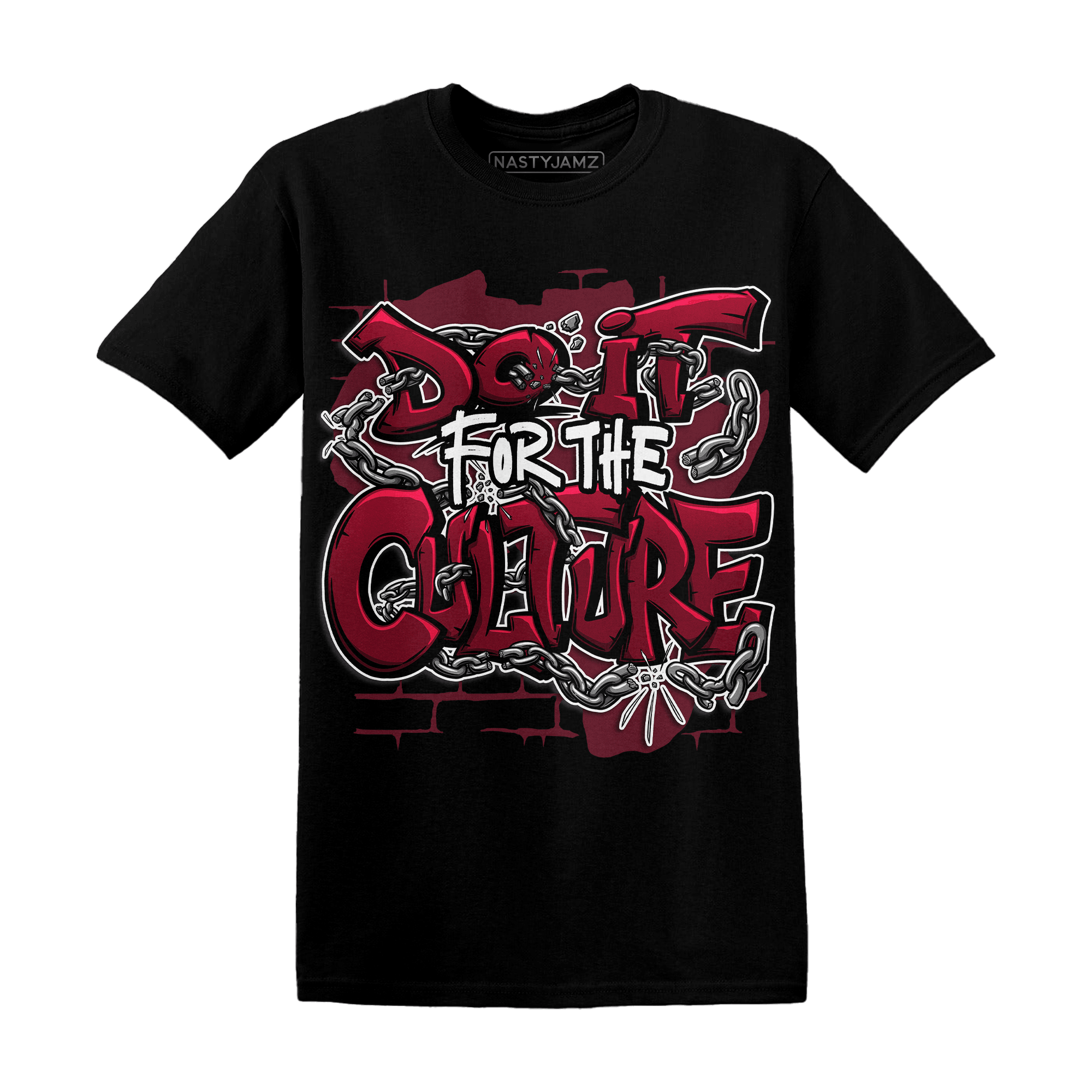 High White Team Red 1s T Shirt Match Do It For Culture - NastyJamz