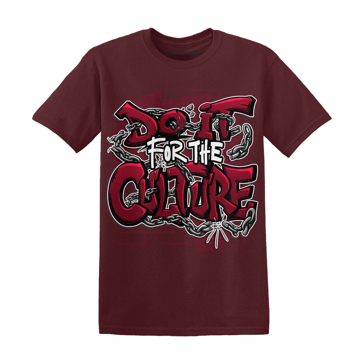 High White Team Red 1s T Shirt Match Do It For Culture - NastyJamz