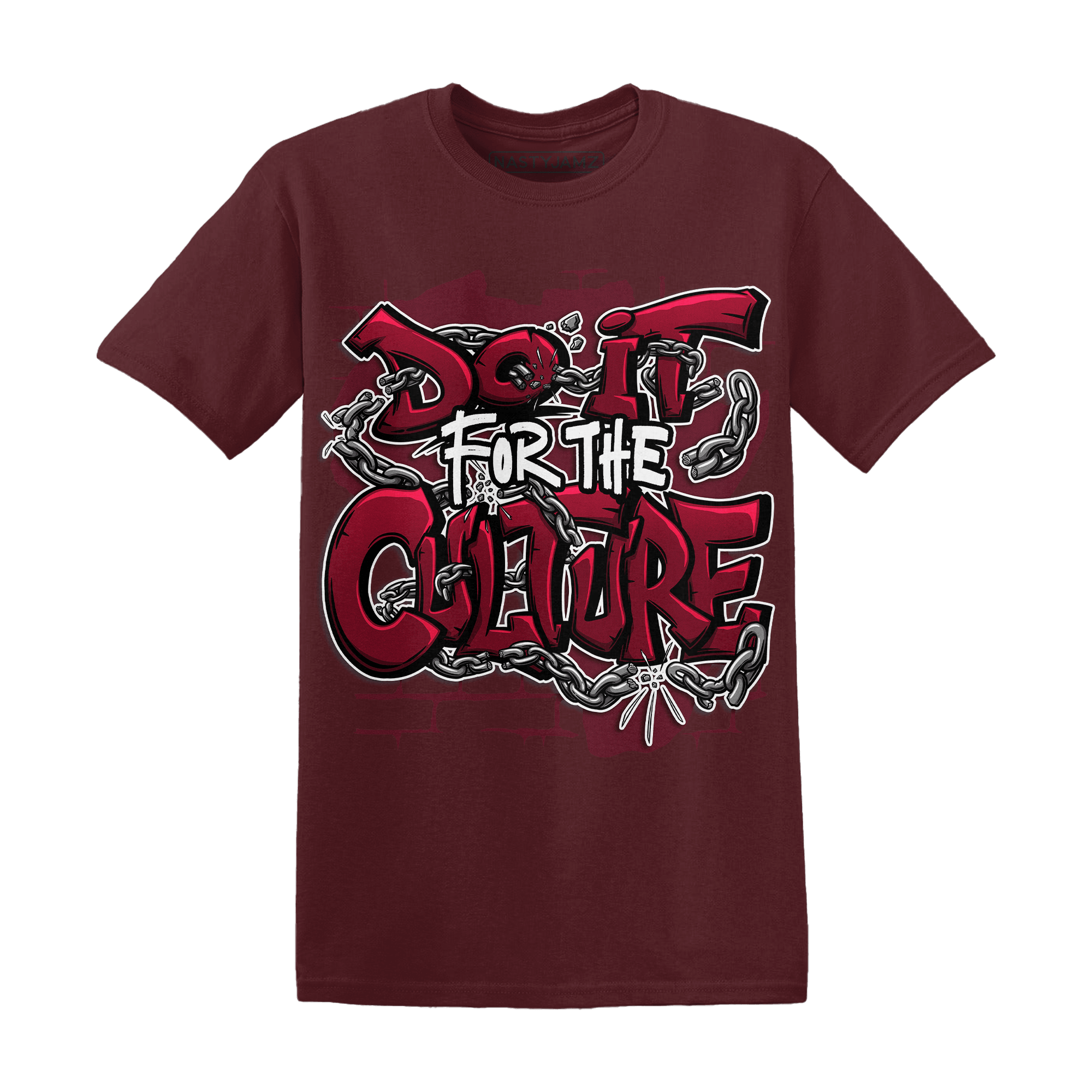 High White Team Red 1s T Shirt Match Do It For Culture - NastyJamz