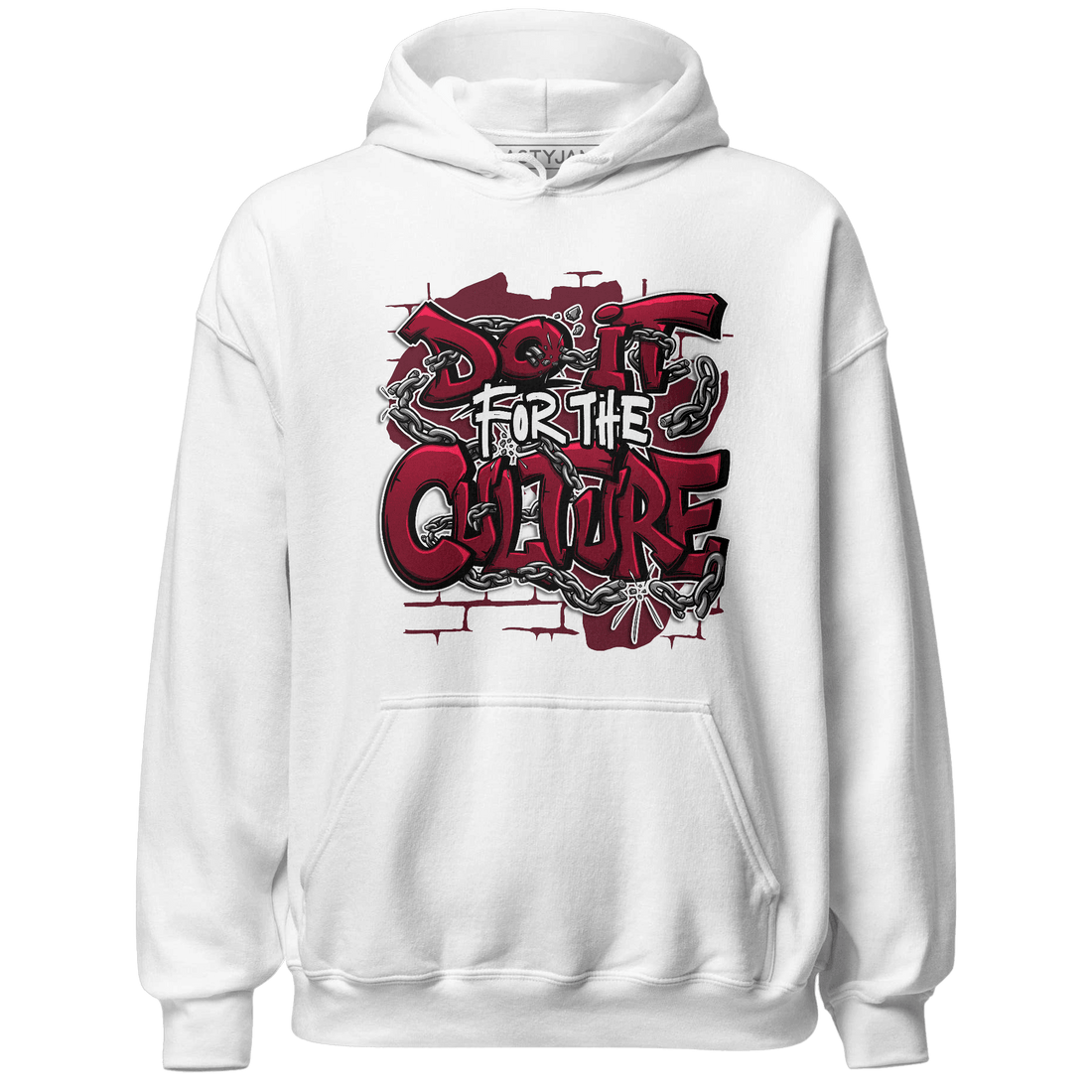 High White Team Red 1s Hoodie Match Do It For Culture - NastyJamz