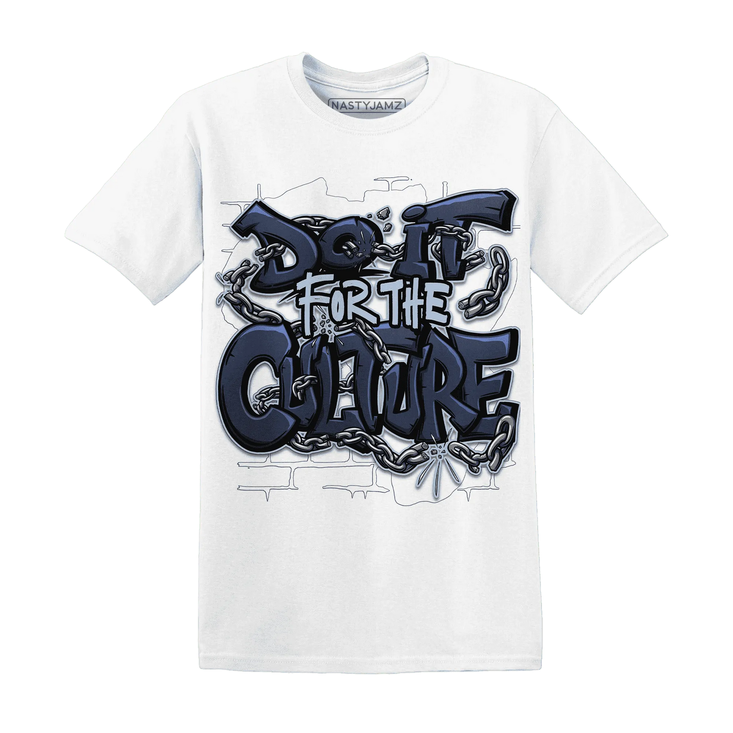 White-Navy-6s-T-Shirt-Match-Do-It-For-Culture