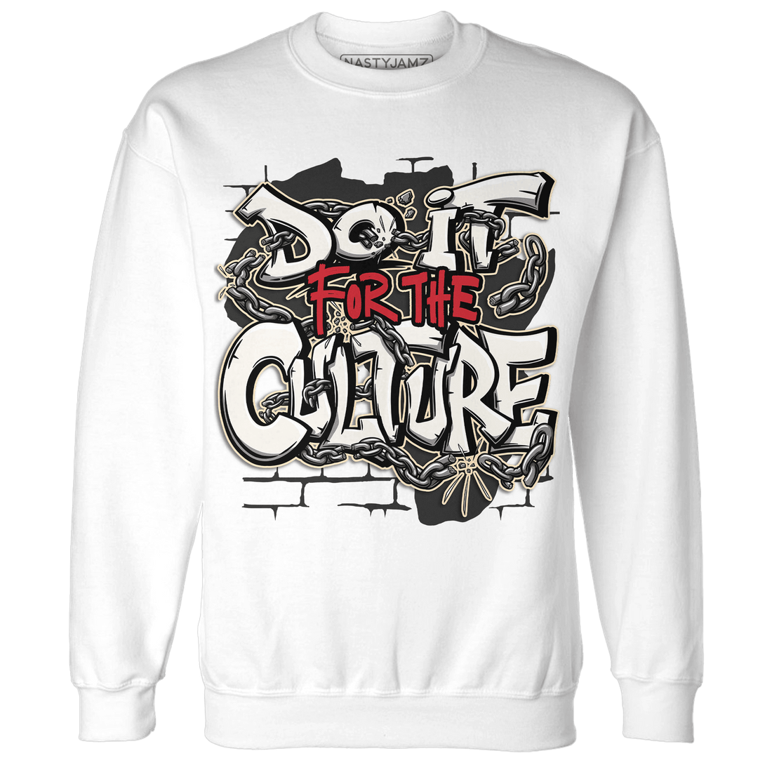 Jumman Jack Universityy Red Sweatshirt Match Do It For Culture - NastyJamz