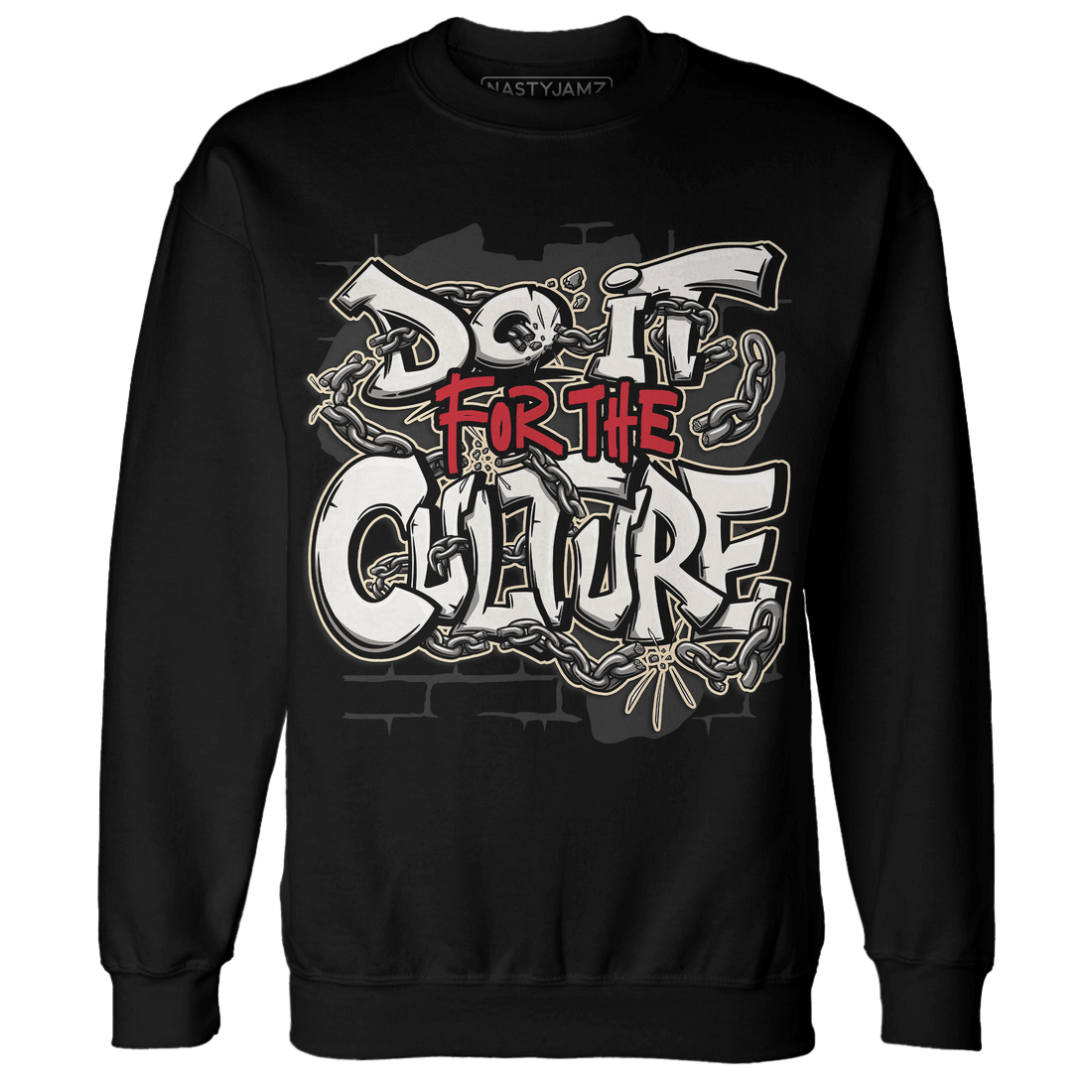 Jumman Jack Universityy Red Sweatshirt Match Do It For Culture - NastyJamz