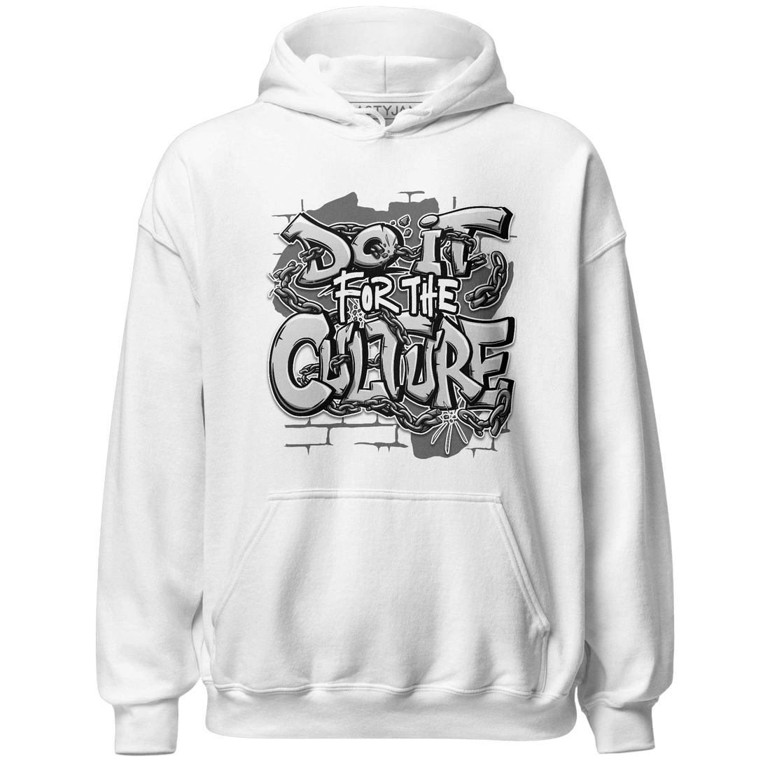 Retro High OG Black White 1s Hoodie Match Do It For Culture - NastyJamz
