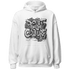 Retro High OG Black White 1s Hoodie Match Do It For Culture - NastyJamz