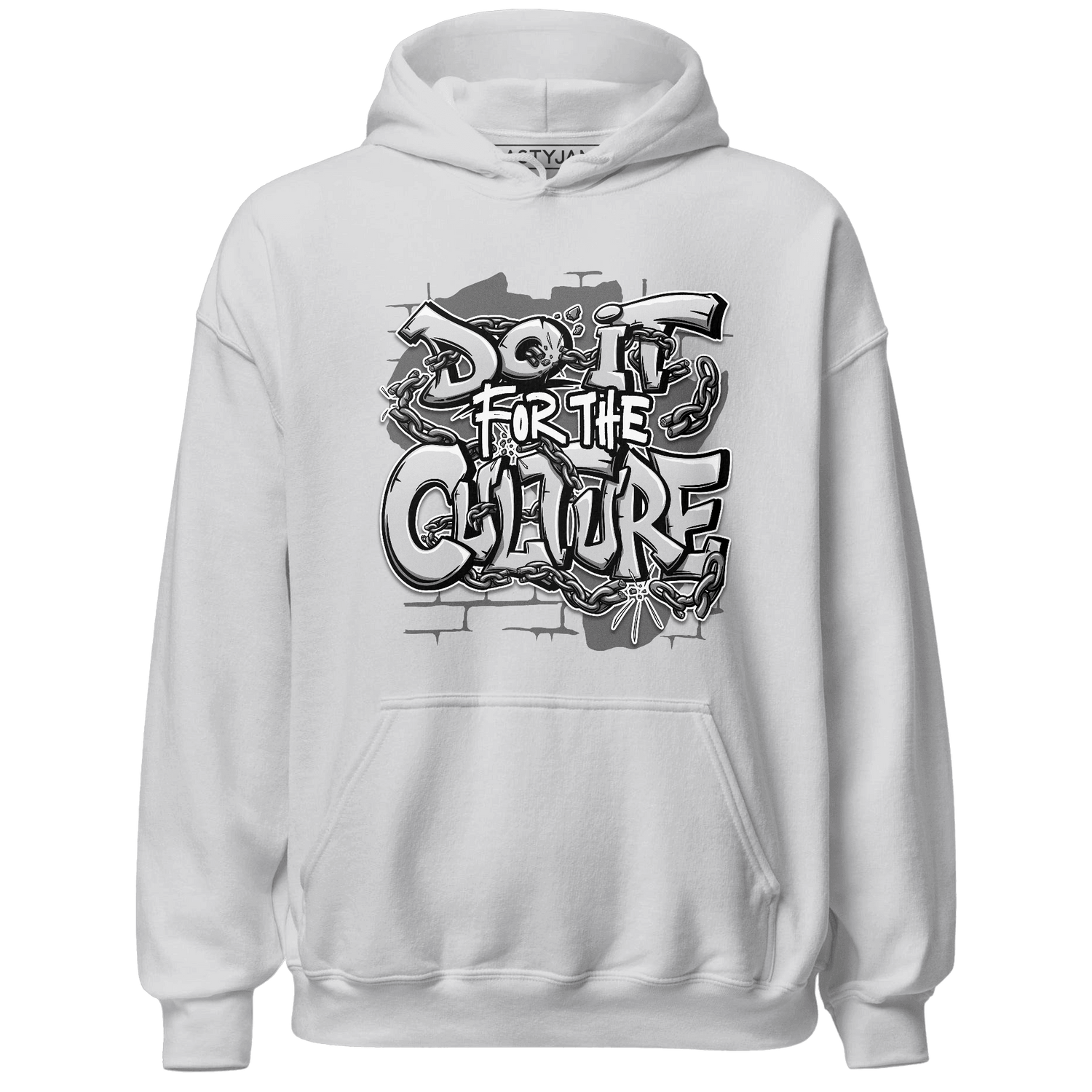Retro High OG Black White 1s Hoodie Match Do It For Culture - NastyJamz