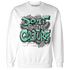 Green Glow 3s Sweatshirt Match Do It For Culture - NastyJamz