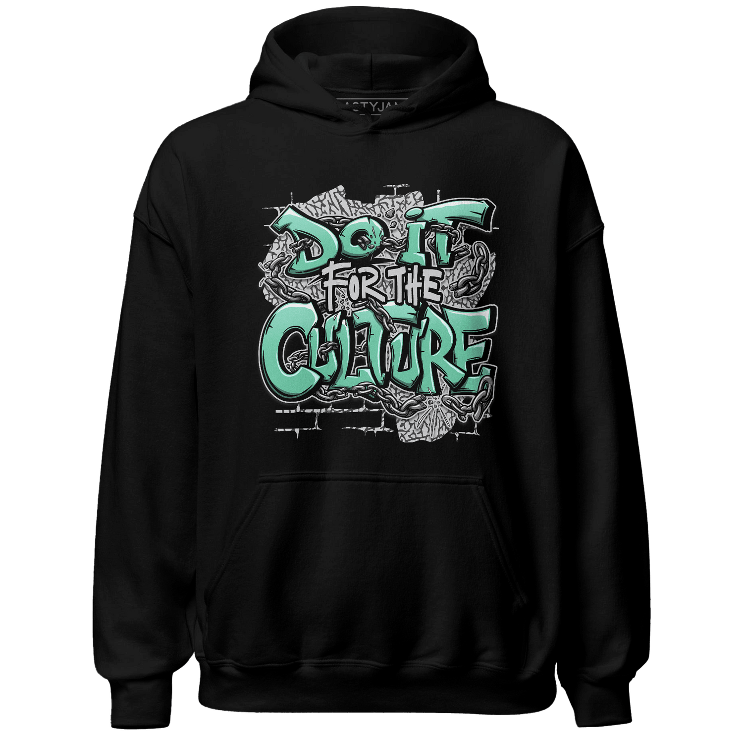 Green Glow 3s Hoodie Match Do It For Culture - NastyJamz
