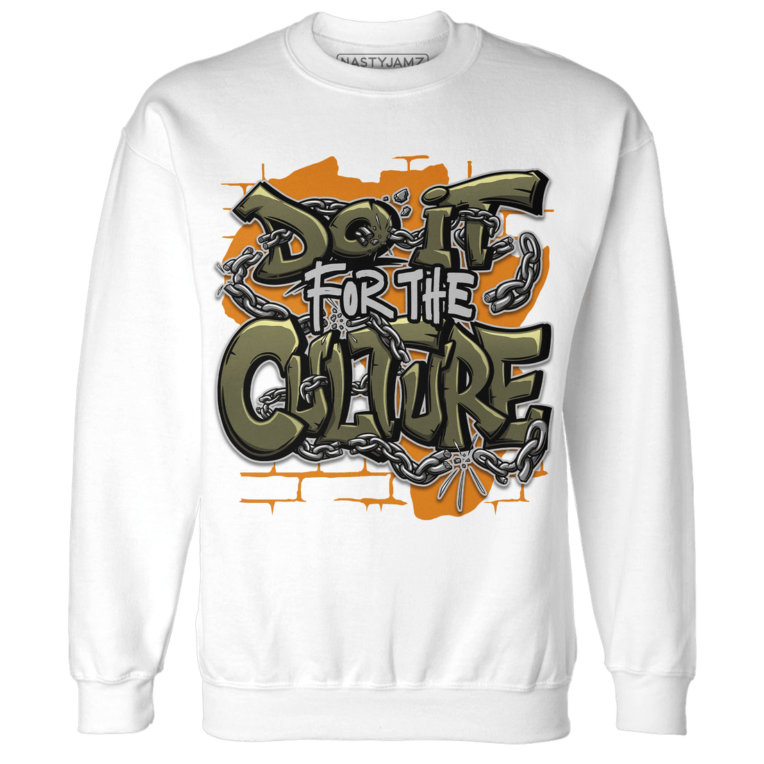 Olive 5s Sweatshirt Match Do It For Culture - NastyJamz