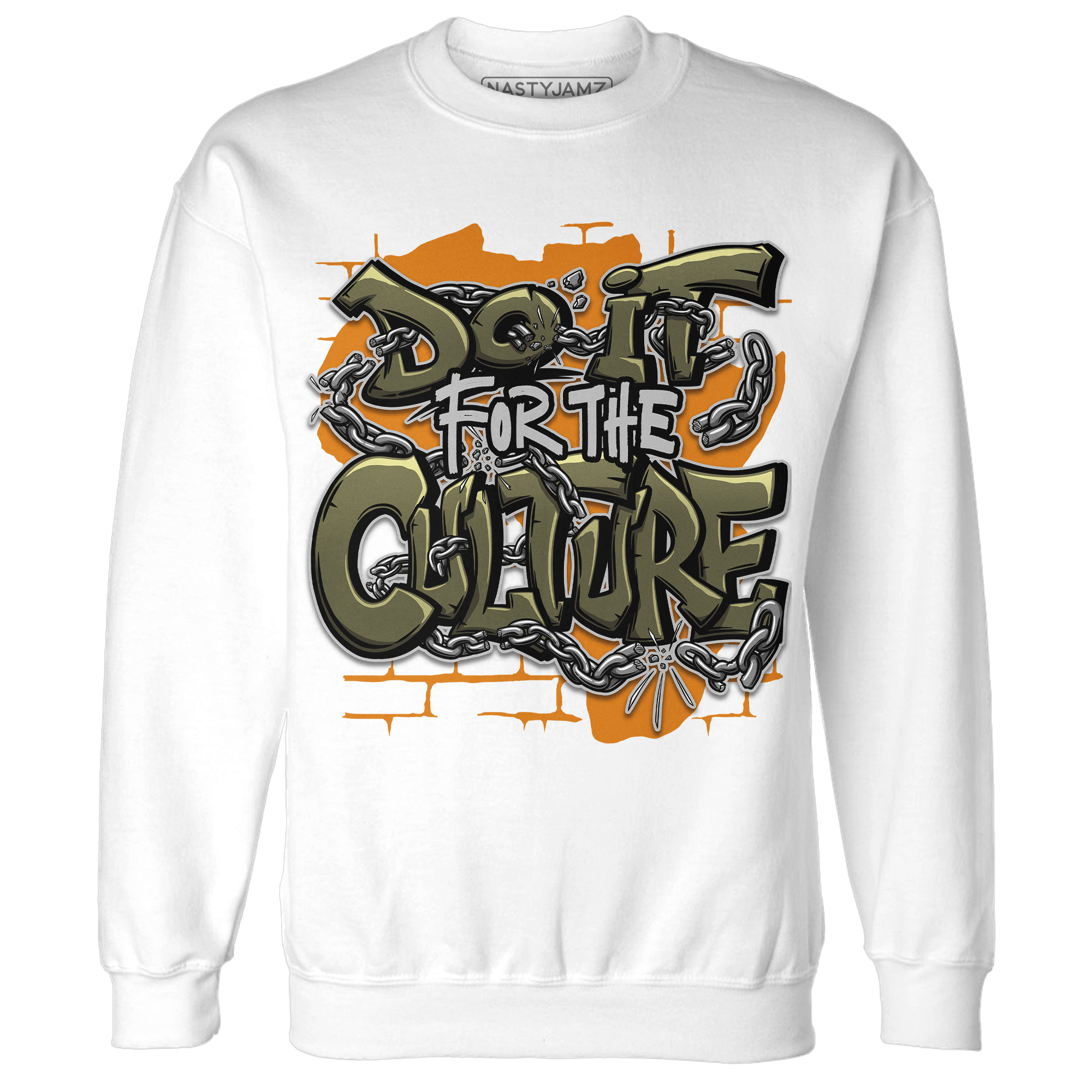 Olive 5s Sweatshirt Match Do It For Culture - NastyJamz
