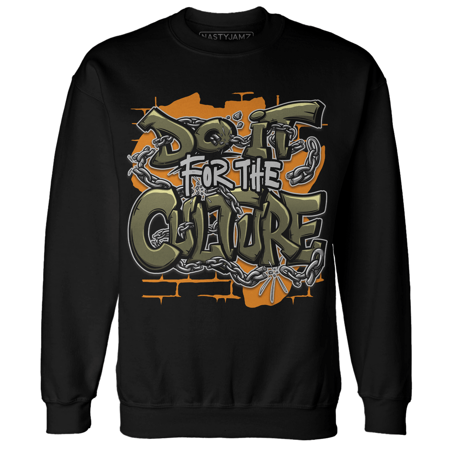 Olive 5s Sweatshirt Match Do It For Culture - NastyJamz