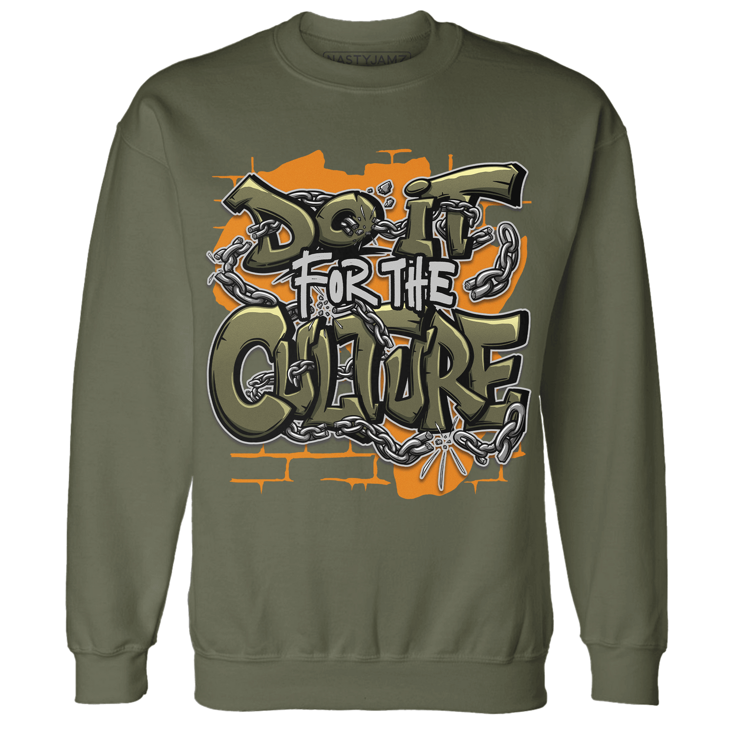 Olive 5s Sweatshirt Match Do It For Culture - NastyJamz
