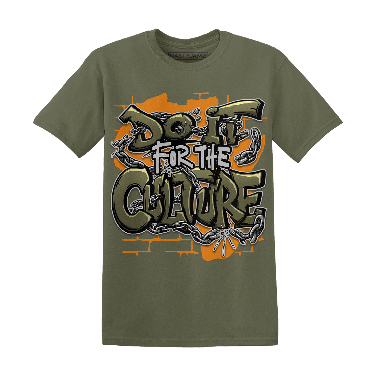 Olive 5s T Shirt Match Do It For Culture - NastyJamz