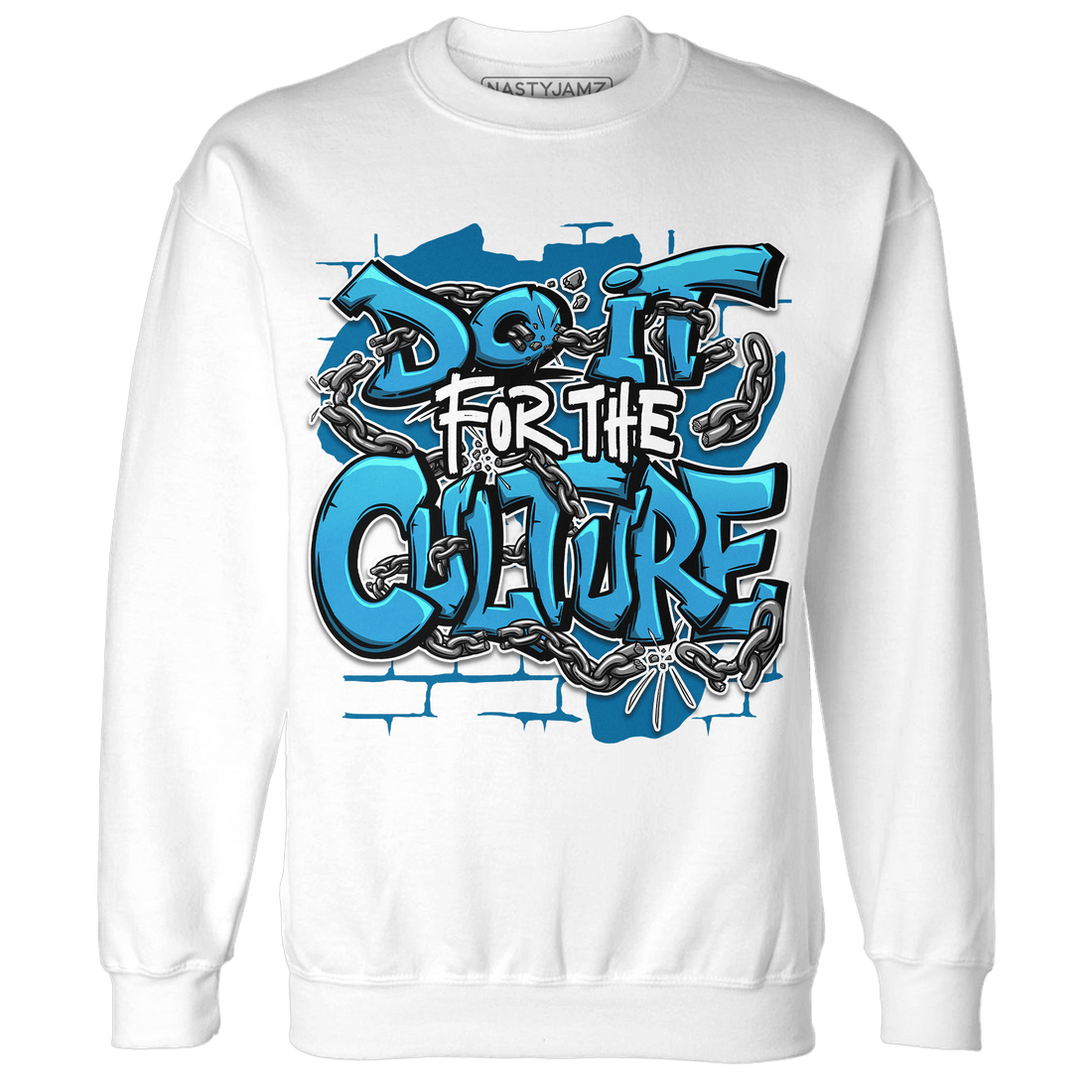 Powder Blue 9s Sweatshirt Match Do It For Culture - NastyJamz