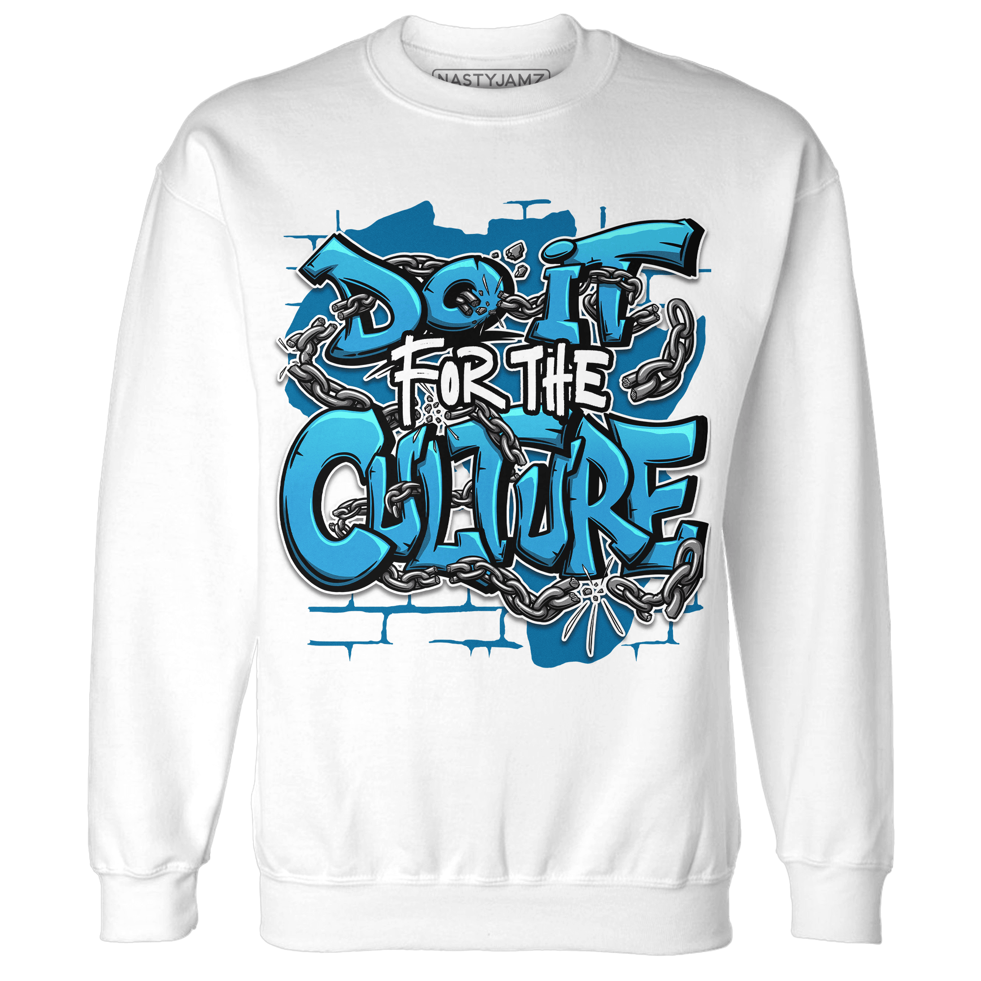 Powder Blue 9s Sweatshirt Match Do It For Culture - NastyJamz