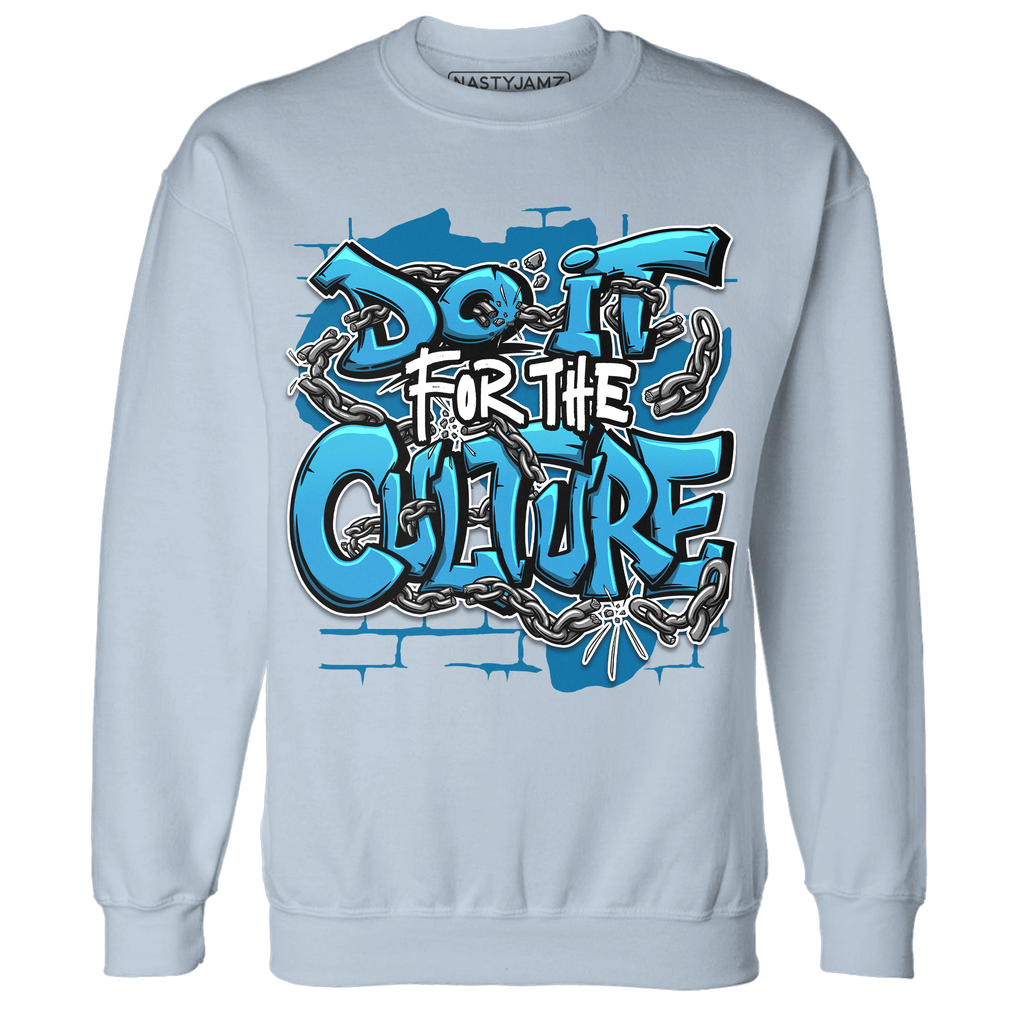Powder Blue 9s Sweatshirt Match Do It For Culture - NastyJamz