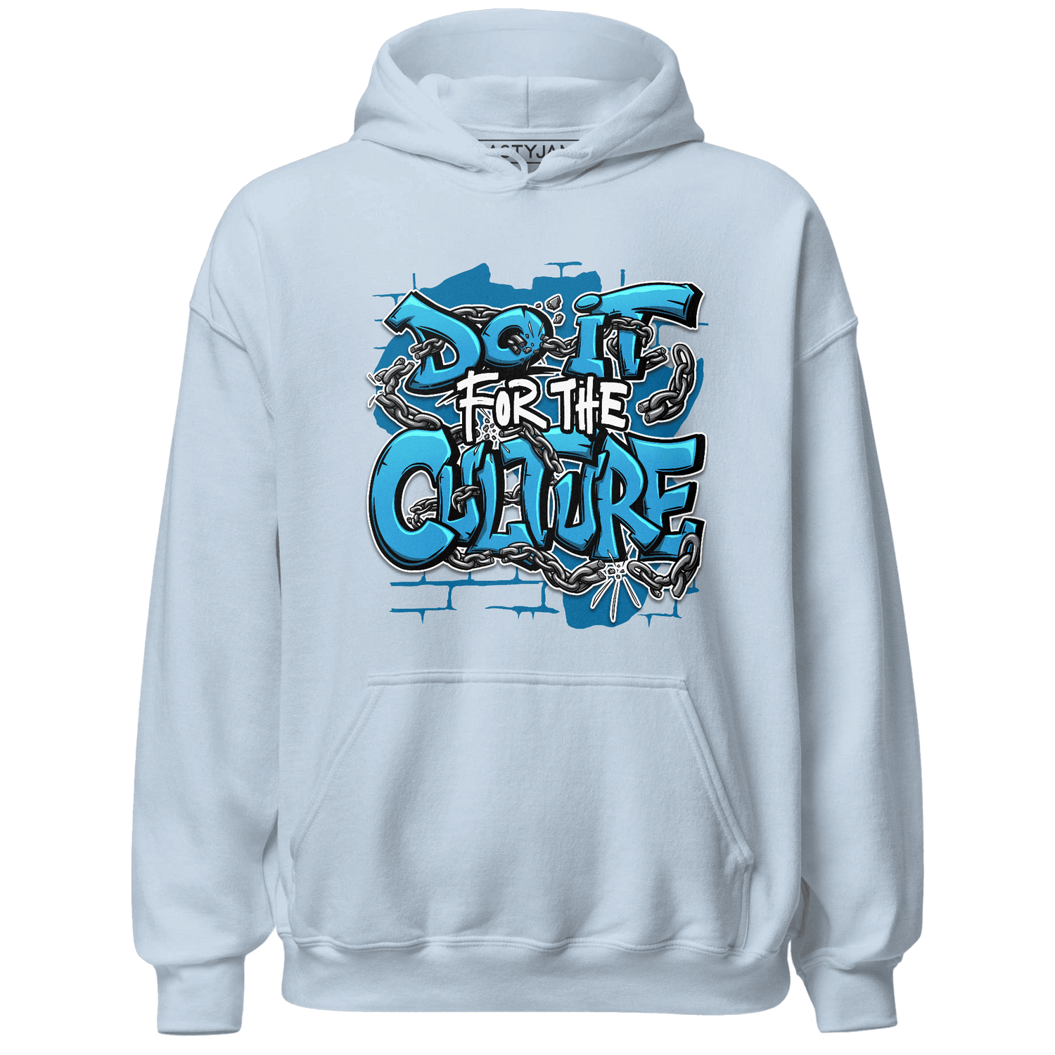 Powder Blue 9s Hoodie Match Do It For Culture - NastyJamz
