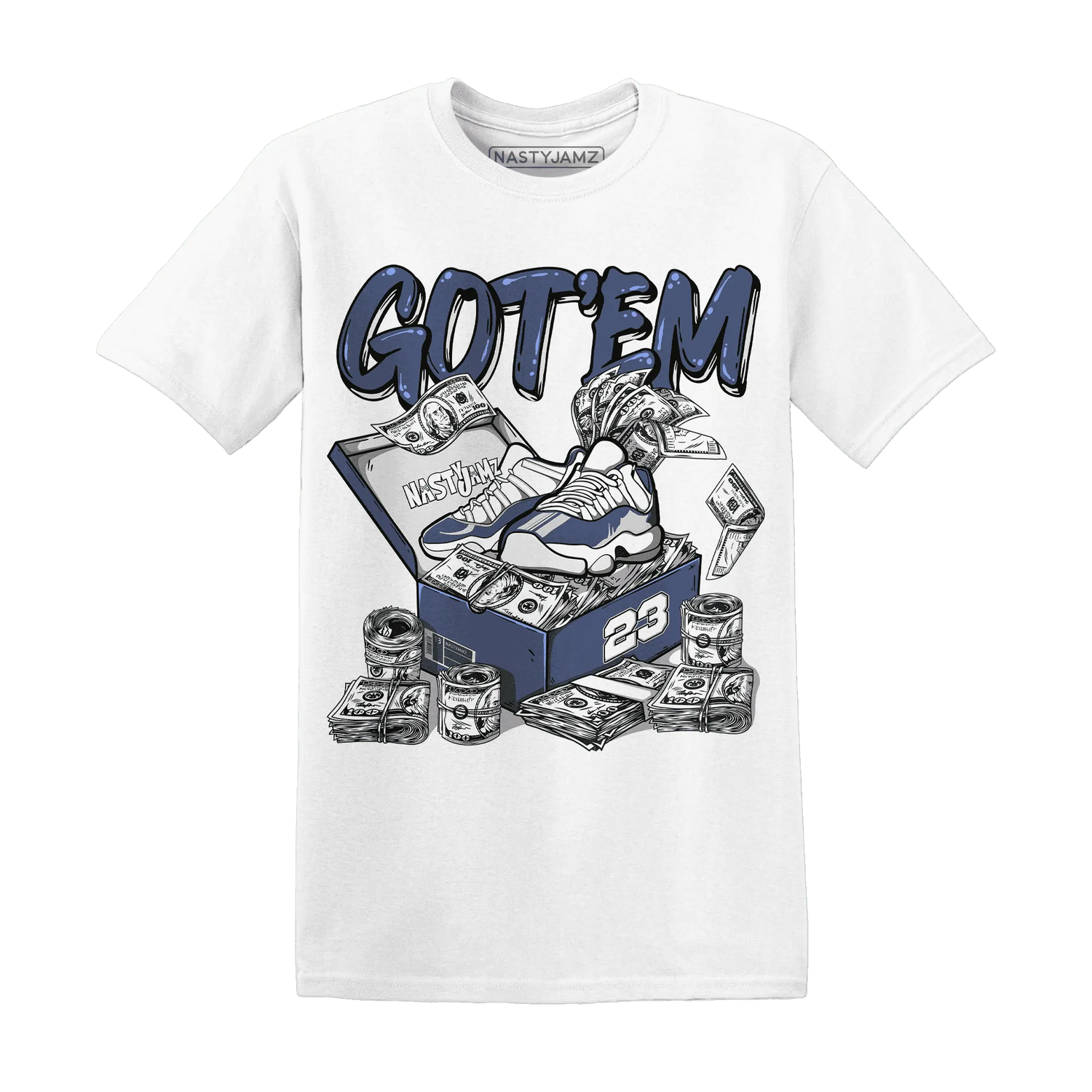 Low-Diffused-Blue-11s-T-Shirt-Match-Dollar-Sneaker-Box