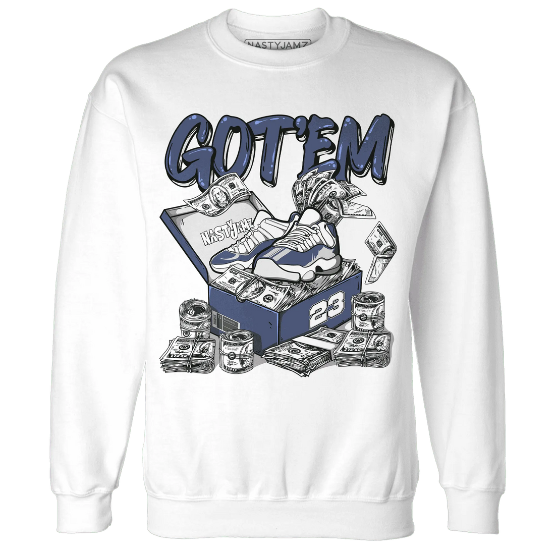 Low-Diffused-Blue-11s-Sweatshirt-Match-Dollar-Sneaker-Box
