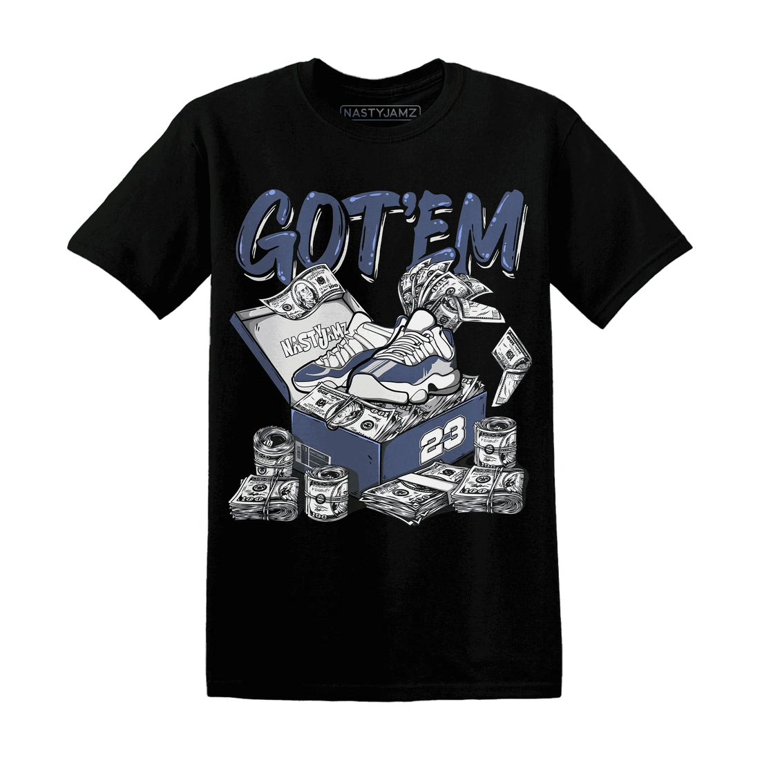 Low-Diffused-Blue-11s-T-Shirt-Match-Dollar-Sneaker-Box