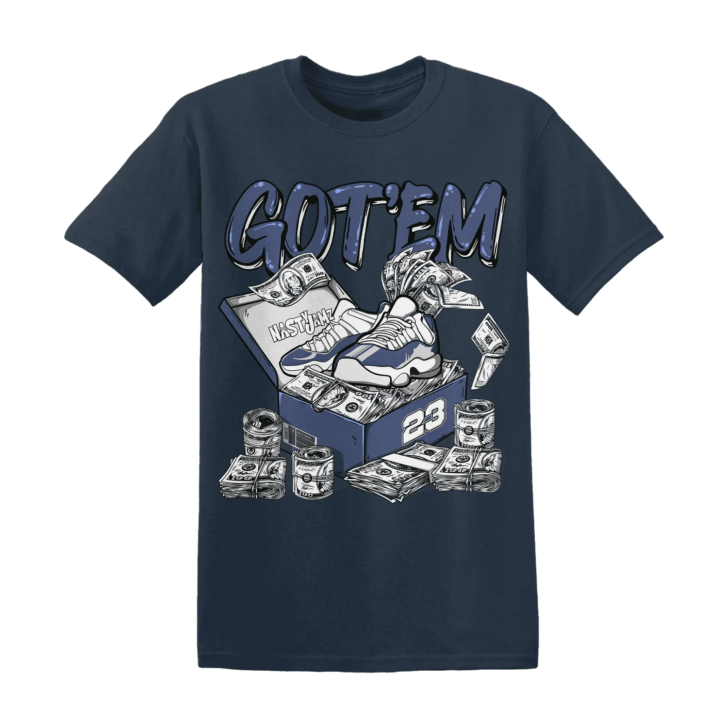 Low-Diffused-Blue-11s-T-Shirt-Match-Dollar-Sneaker-Box