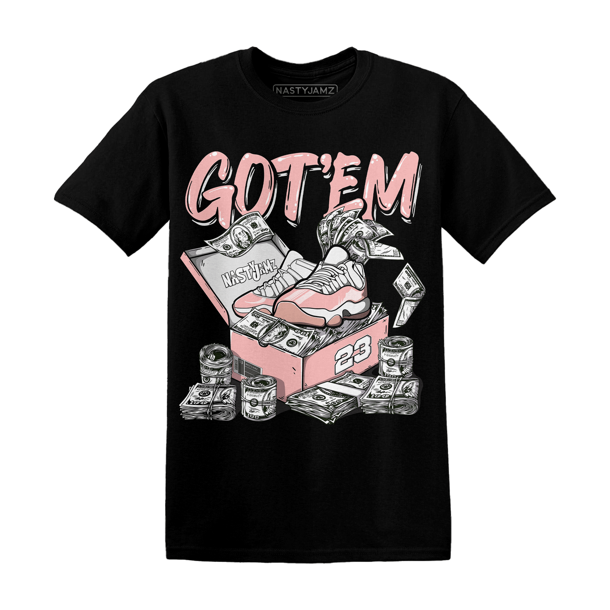 Low Legend Pink 11s T Shirt Match Dollar Sneaker Box - NastyJamz