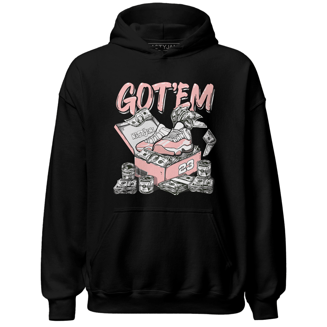 Low Legend Pink 11s Hoodie Match Dollar Sneaker Box - NastyJamz