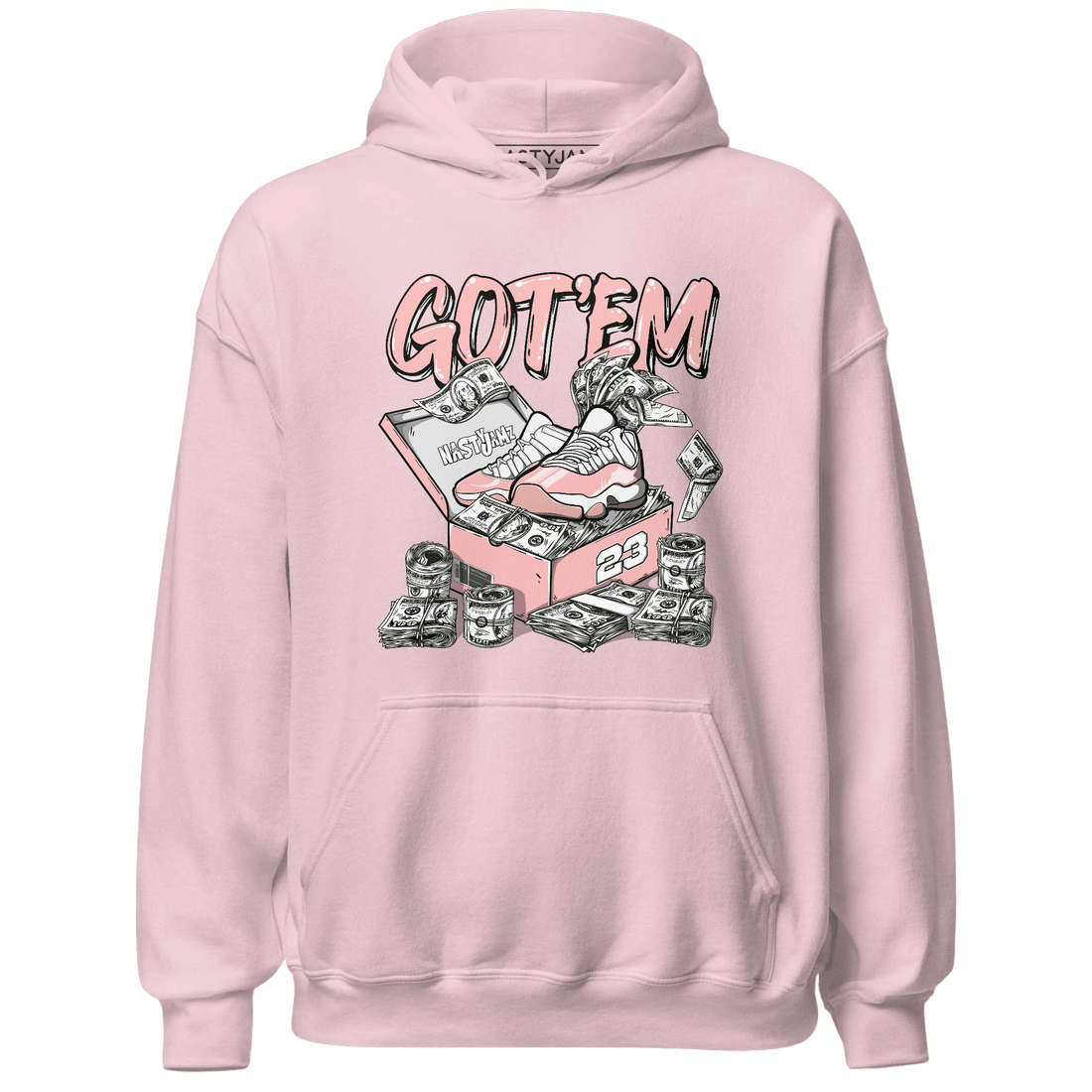Low Legend Pink 11s Hoodie Match Dollar Sneaker Box - NastyJamz