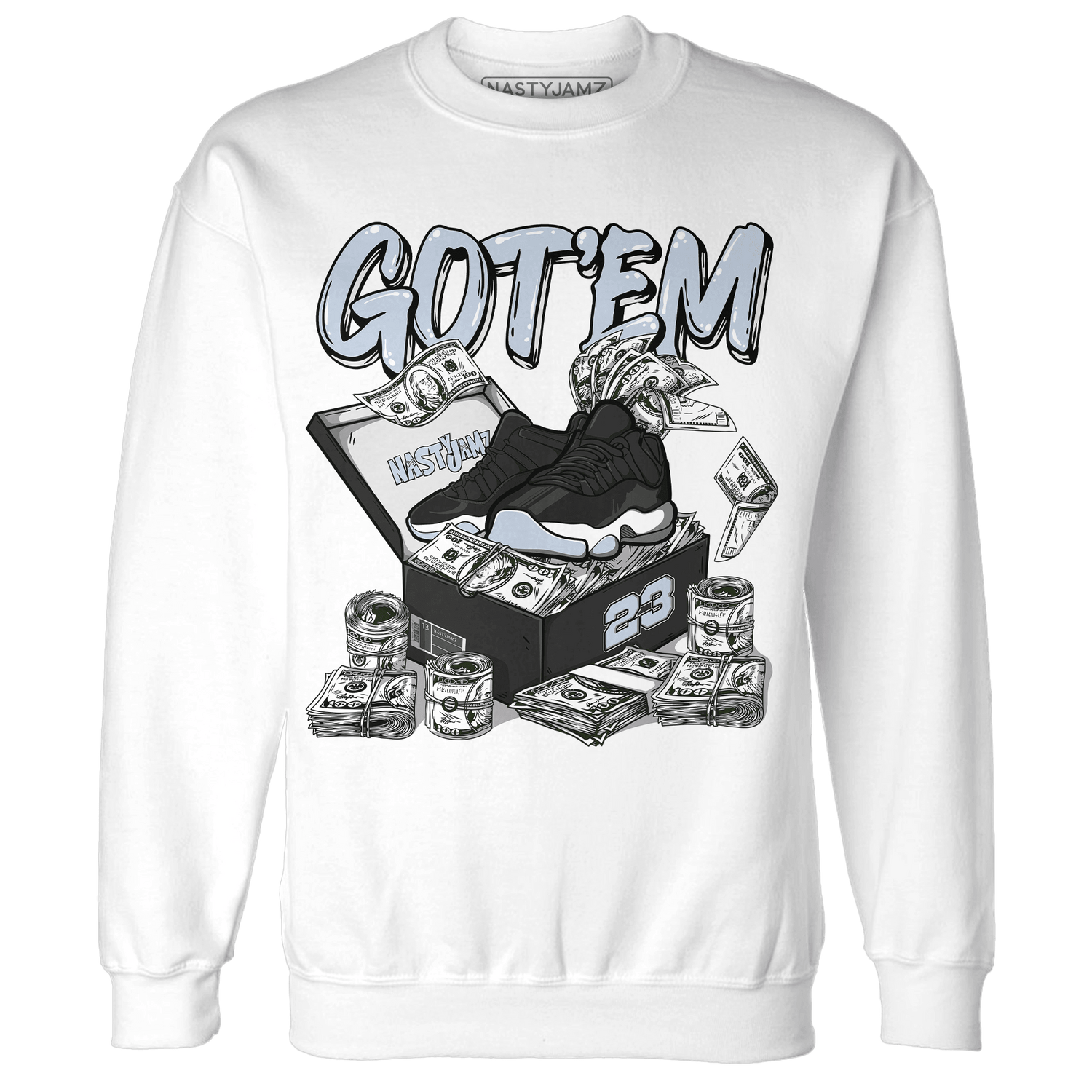 Low Space Jamz 11s Sweatshirt Match Dollar Sneaker Box - NastyJamz