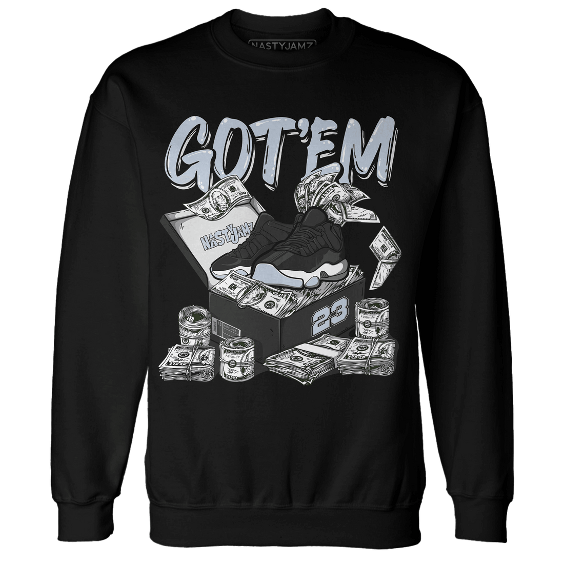 Low Space Jamz 11s Sweatshirt Match Dollar Sneaker Box - NastyJamz