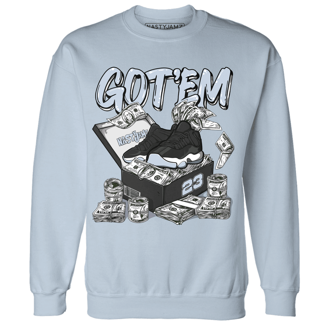 Low Space Jamz 11s Sweatshirt Match Dollar Sneaker Box - NastyJamz