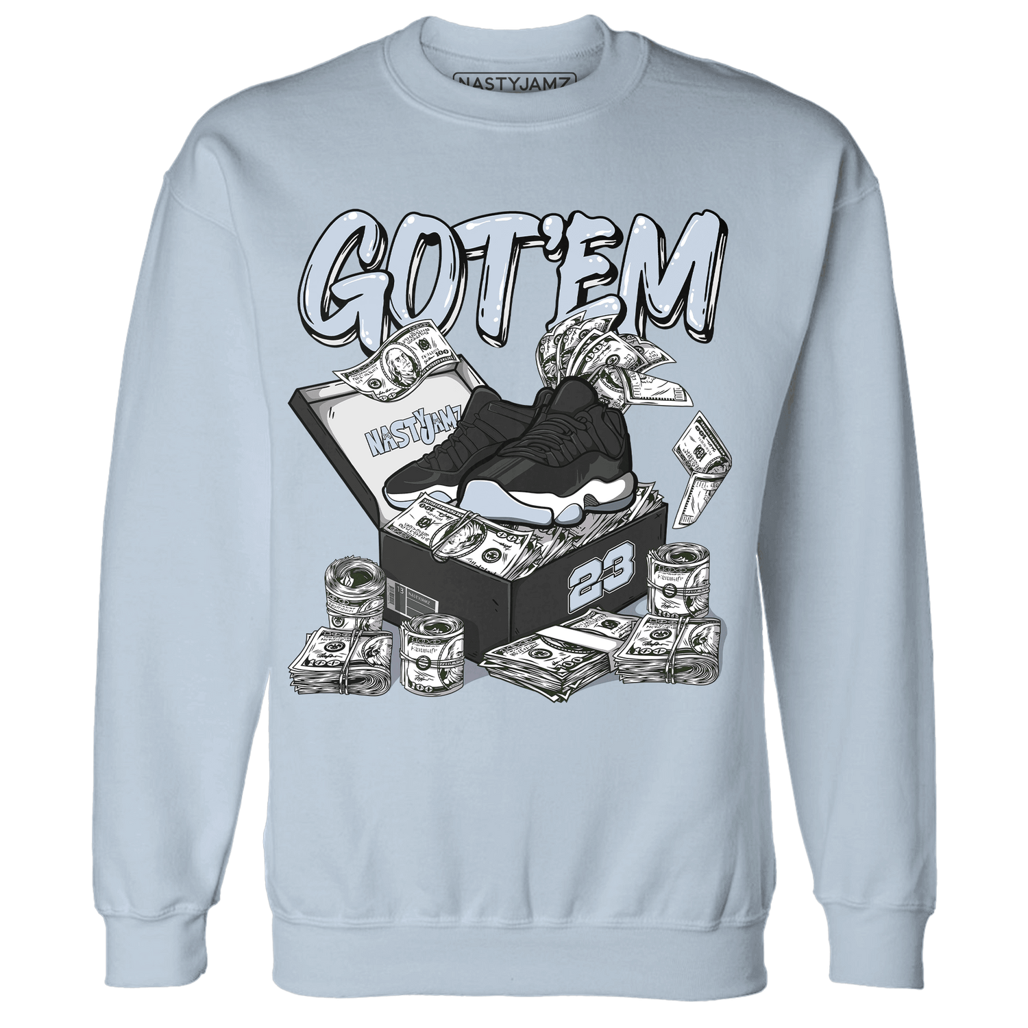 Low Space Jamz 11s Sweatshirt Match Dollar Sneaker Box - NastyJamz