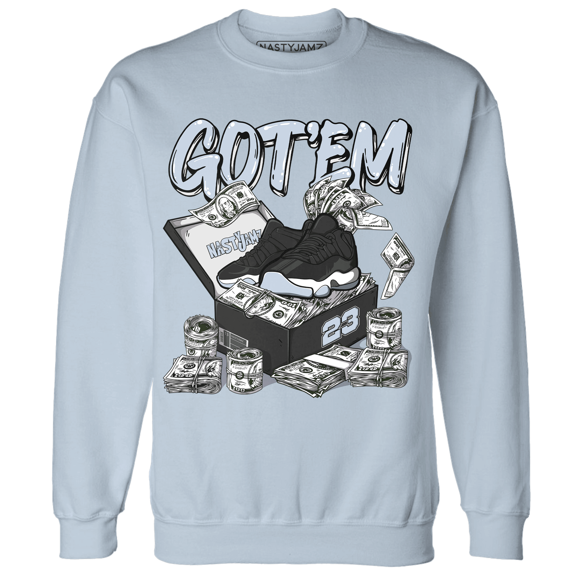 Low Space Jamz 11s Sweatshirt Match Dollar Sneaker Box - NastyJamz