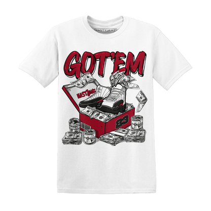 Retro Red Taxi 12s T Shirt Match Dollar Sneaker Box - NastyJamz