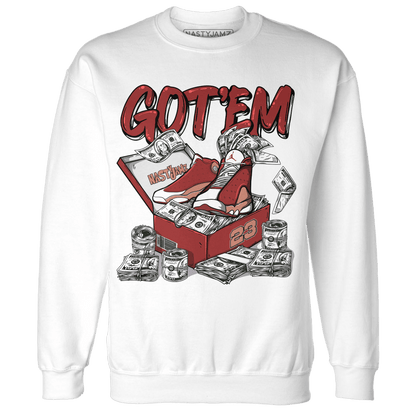 Dune Red 13s Sweatshirt Match Dollar Sneaker Box - NastyJamz