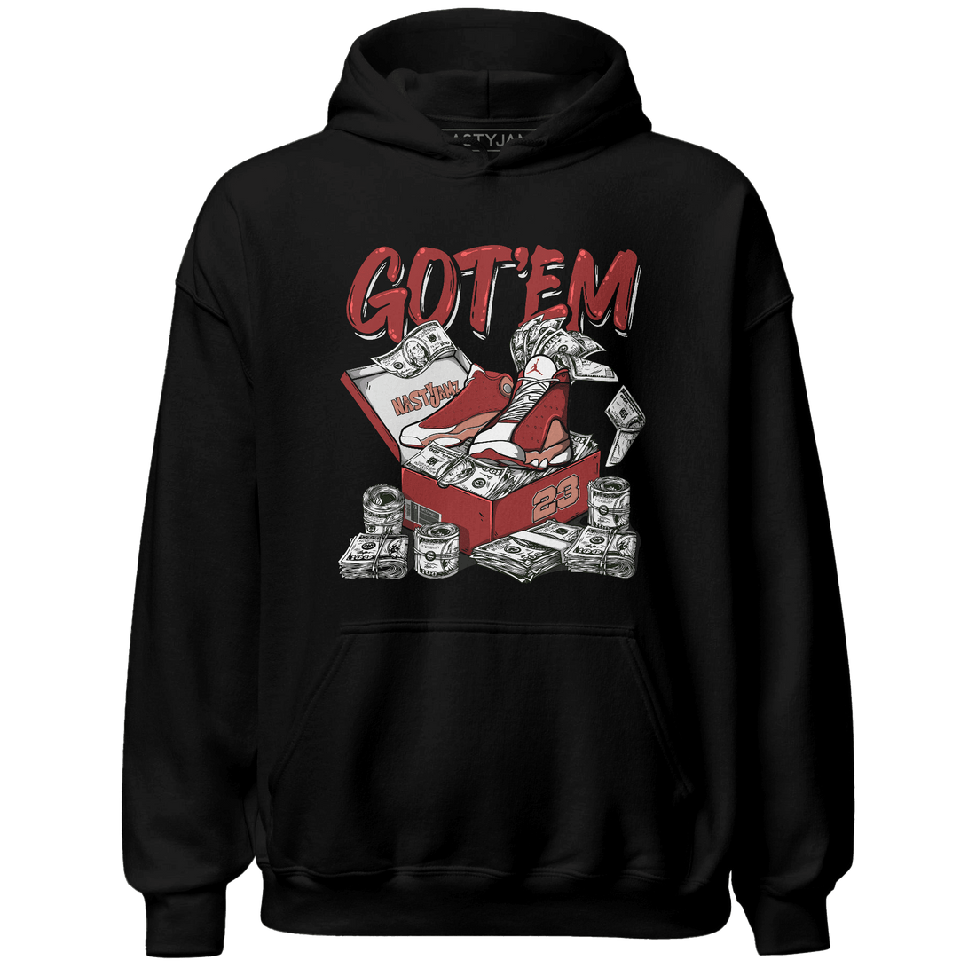 Dune Red 13s Hoodie Match Dollar Sneaker Box - NastyJamz
